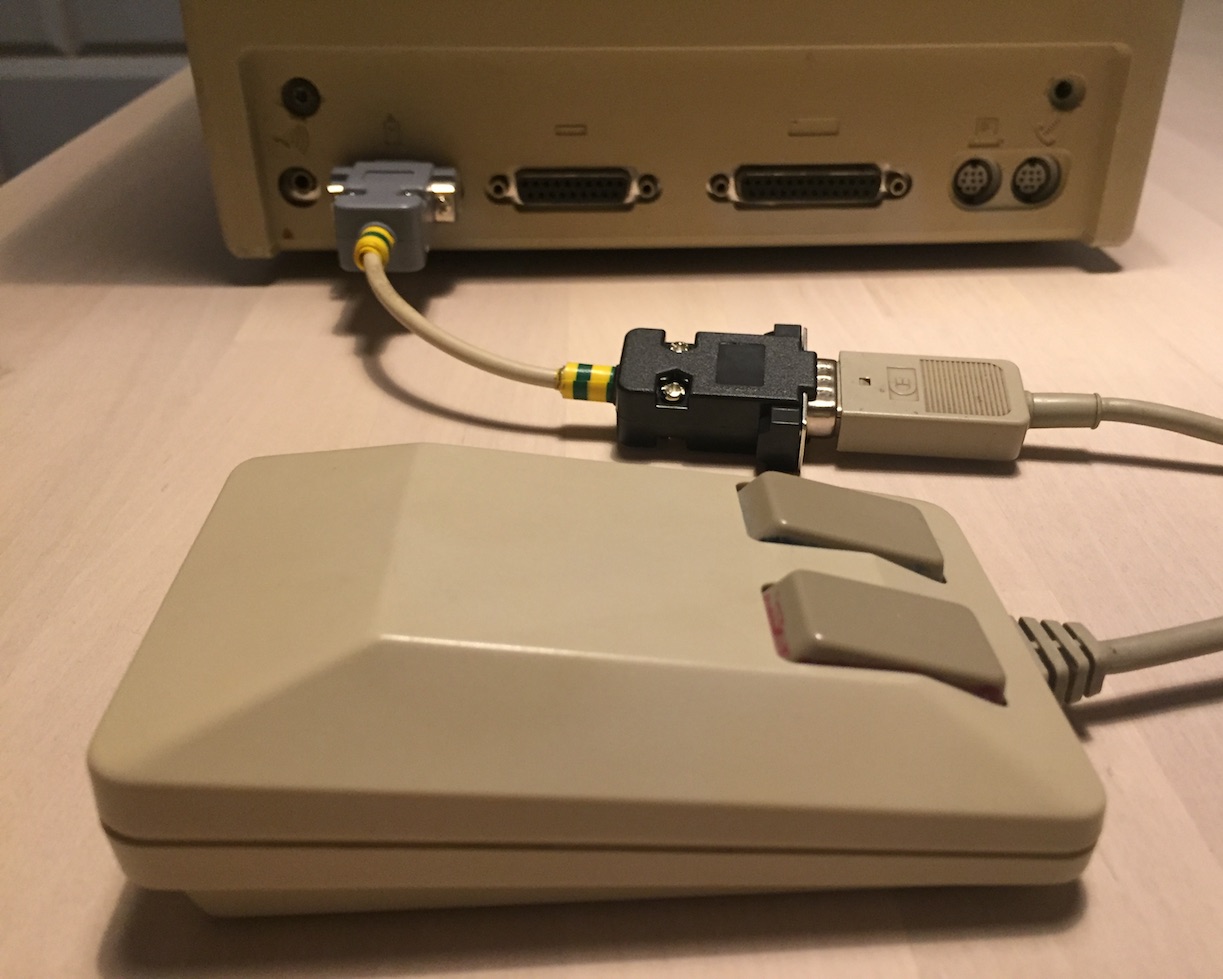 Amiga mouse connected to Mac