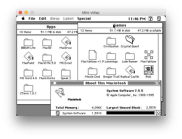 mac os system 6 emulator